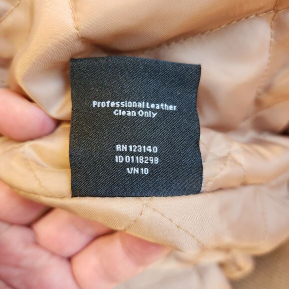 NWT Bradford Exchange Brown Leather Suede American Indian Inspired Coat Jacket M - Picture 9 of 9